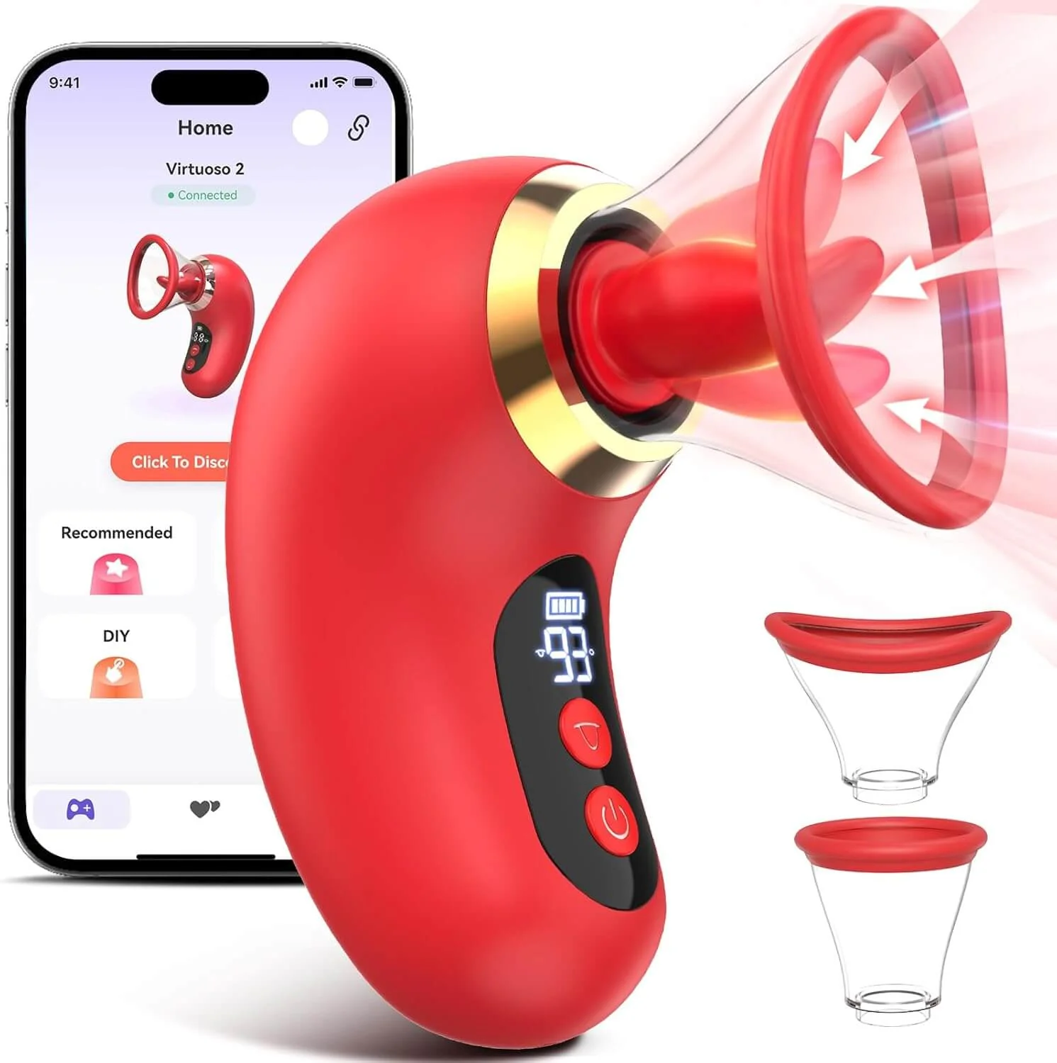5IN1 Sucking Vibrator Rose Sex Toy, 3 Sucking - Image 7