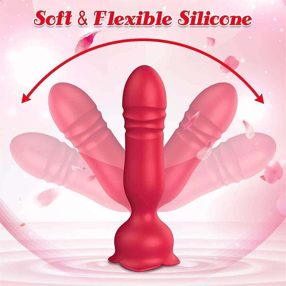 Rose Toy App-Controlled Thrusting Anal Vibrator - Image 4